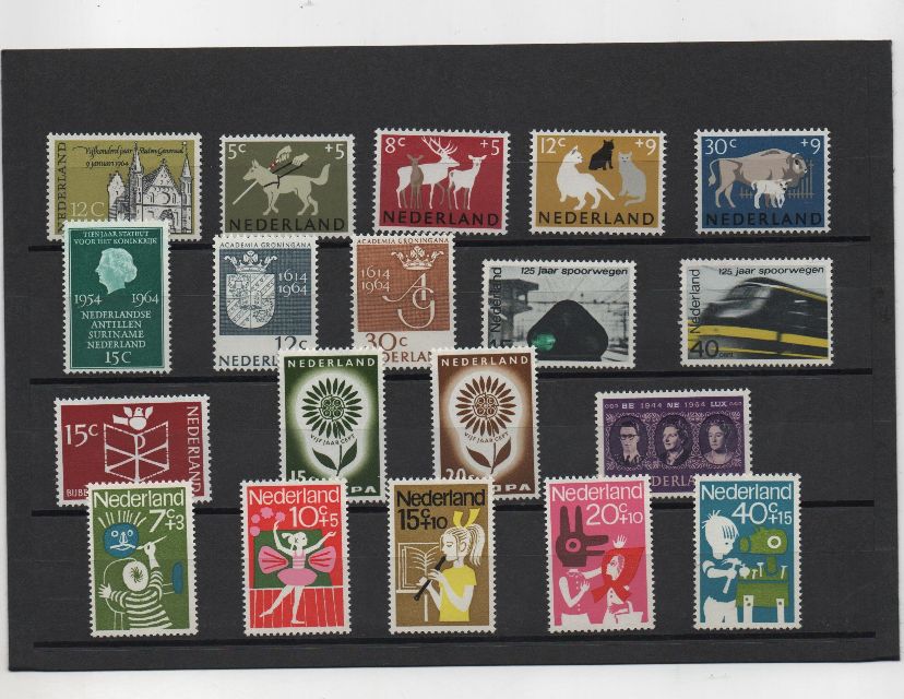 COLECCION SELLOS HOLANDA 1964